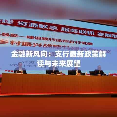 金融新风向:支行最新政策解读与未来展望
