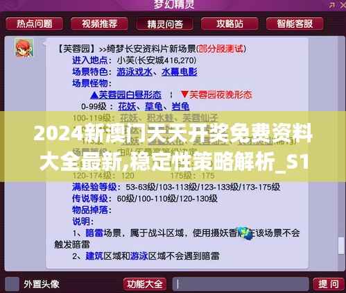 2024新澳门天天开奖免费资料大全最新,稳定性策略解析_S150.656-7