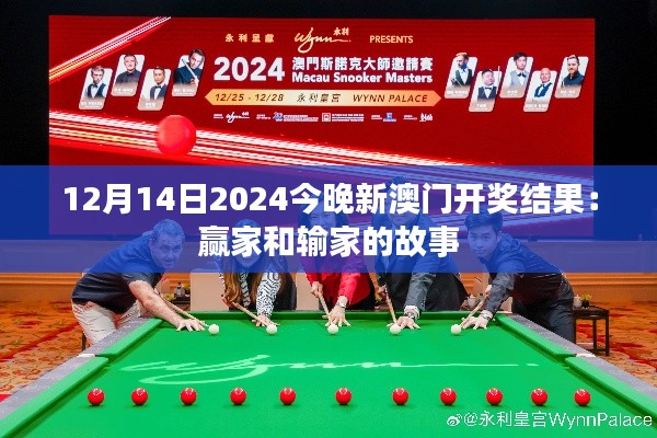 12月14日2024今晚新澳门开奖结果:赢家和输家的故事