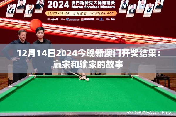 12月14日2024今晚新澳门开奖结果:赢家和输家的故事