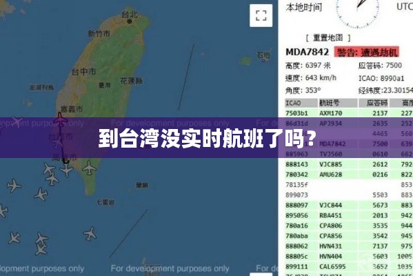 到台湾没实时航班了吗?