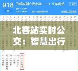 北客站实时公交:智慧出行,畅享便捷生活