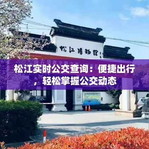松江实时公交查询:便捷出行,轻松掌握公交动态