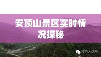安顶山景区实时情况探秘