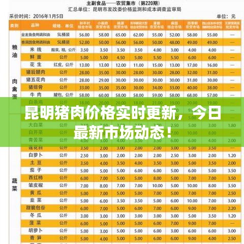 昆明猪肉价格实时更新,今日最新市场动态!